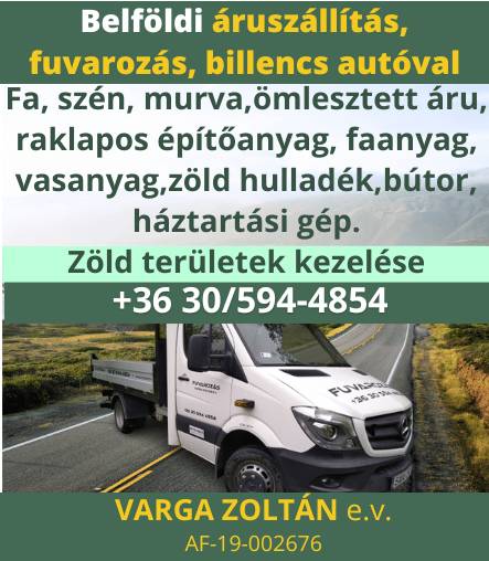 Varga Zoltán-Belföldi áruszállítás