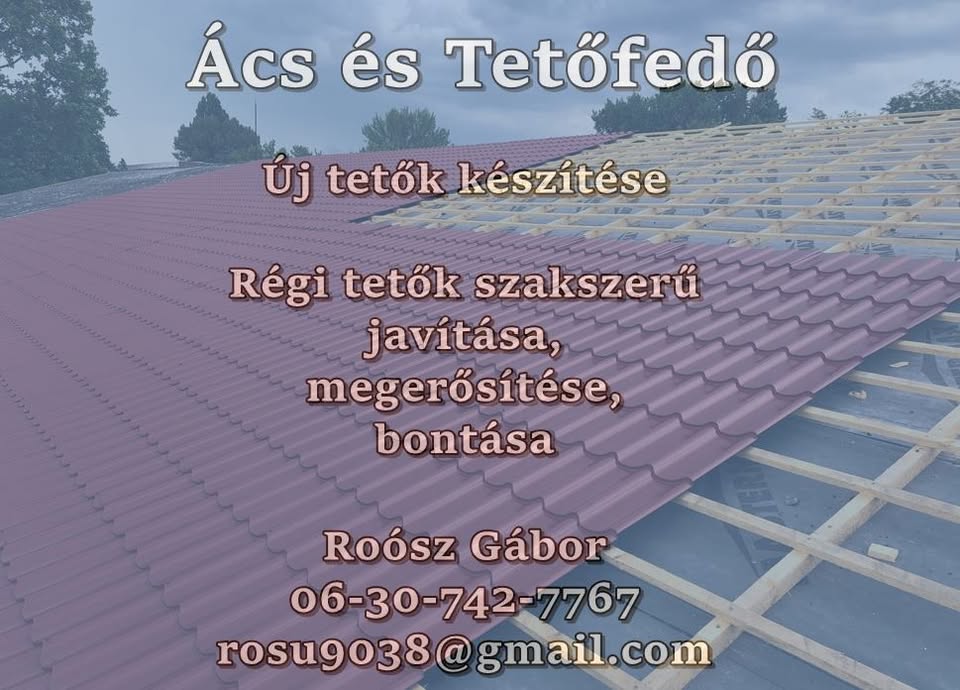 Roósz Gábor -Ács, és Tetőfedő